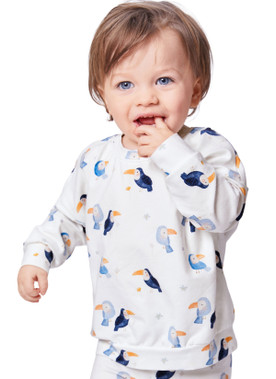 Burda Style BUR9186 | Burda Style Pattern 9186 Babies Sweatshirt and Pants