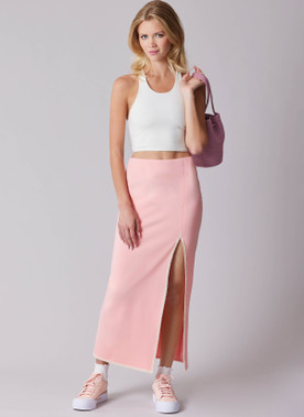 McCall's M8671 | McCall's Sewing Pattern Misses' Knit Midi Skirt