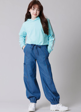 McCall's M8674 | McCall's Sewing Pattern Girl's Pull-On Cargo Pants