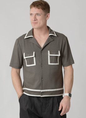 McCall's M8686 | McCall's Sewing Pattern Men's Cropped Polo Style Shirt and Pants
