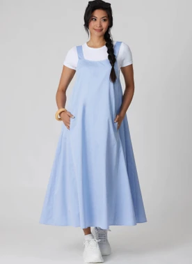 Simplicity S3294 | Simplicity Sewing Pattern Flared Apron Dress