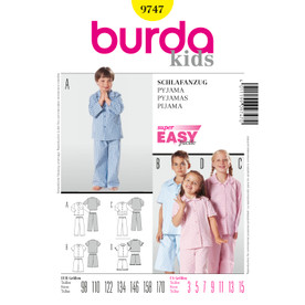 Burda Style BUR9747 | Pyjama | Front of Envelope