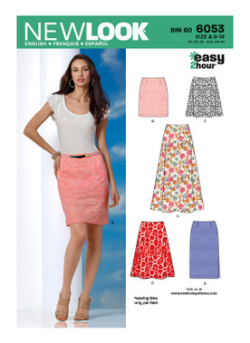 New Look N6053 | Misses' Skirts | Front of Envelope