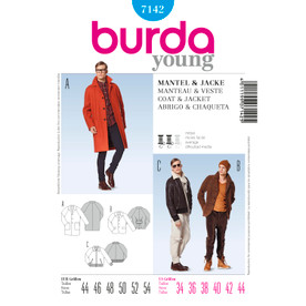 Burda Style BUR7142 | Coat & Jacket | Front of Envelope