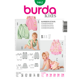 Burda Style BUR9462 | Kids' Coordinates | Front of Envelope