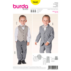 Burda Style BUR9443 | Evening Wear | Front of Envelope