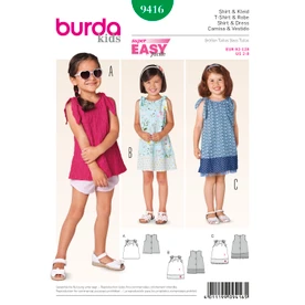 Burda Style BUR9416 | Toddlers | Front of Envelope