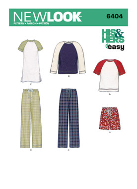New Look N6404 | Misses' & Men's Separates | Front of Envelope