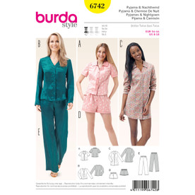 Burda Style BUR6742 | Misses' Lounge Set | Front of Envelope