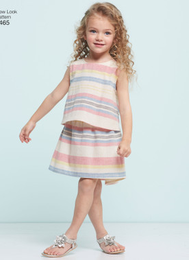 New Look N6465 | Child's Easy Top, Skirt and Shorts