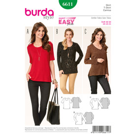 Burda Style BUR6611 | Shirt | Front of Envelope