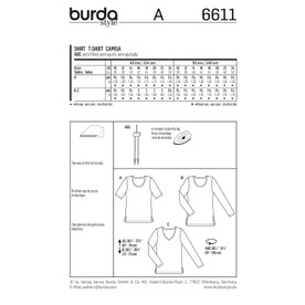 Burda Style BUR6611 | Shirt | Back of Envelope