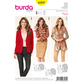 Burda Style BUR6569 | Jacket | Front of Envelope