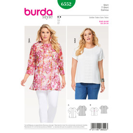 Burda Style BUR6552 | Women's Blouse | Front of Envelope
