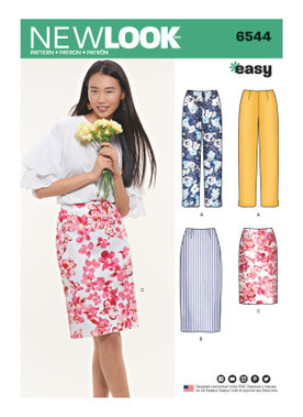New Look N6544 | Misses' Skirts and Pants | Front of Envelope