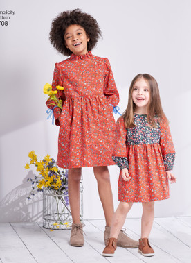 S1211 | Simplicity Sewing Pattern Child's & Girls' Dress in Two Lengths ...