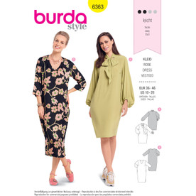 Burda Style BUR6363 | Misses' Dresses | Front of Envelope
