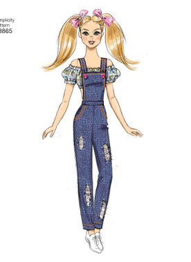 Simplicity S8865 | 11 1/2" Fashion Doll Clothes