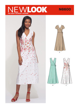 New Look N6600 | Misses' Wrap Dress | Front of Envelope