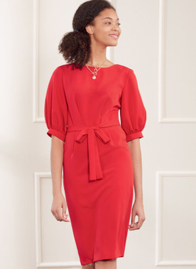 New Look N6679 | Misses' Knee Length Dress with Sleeve Variations