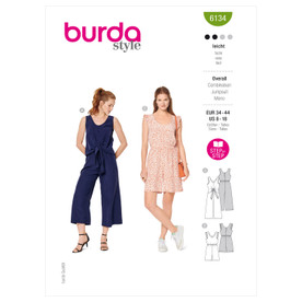 Burda Style BUR6134 | Misses' Jumpsuits | Front of Envelope
