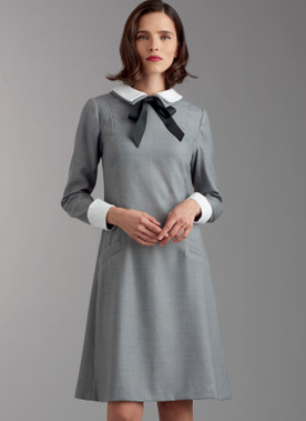 Simplicity S9371 | Misses' & Women's Dress with Collar, Cuff and Sleeve Variations