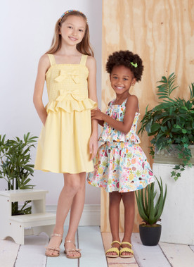 Simplicity S9560 | Children's and Girls' Dress, Top and Skirt