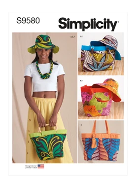 Simplicity S9580 | Bags, Hat and Necklace | Front of Envelope