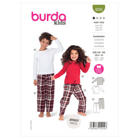 Burda Style BUR9250 | Children's Co-ords | Front of Envelope