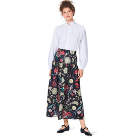 Burda Style BUR5978 | Misses' Tiered Skirt with Elastic Waist