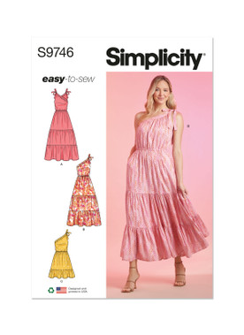 Simplicity S9746 | Misses' Dresses | Front of Envelope