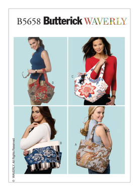 Butterick B5658 (Digital) | Geometric Totes | Front of Envelope