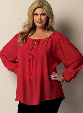 Butterick B5861 (Digital) | Misses'/Women's Shirred Tunics