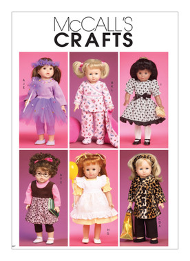 McCall's M6005 (Digital) | Outfits and Accessories for 18" Doll | Front of Envelope