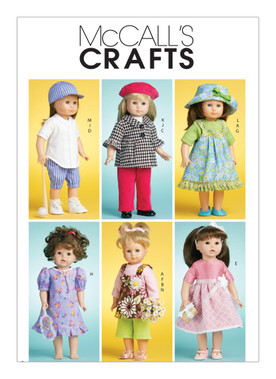McCall's M6137 | Casual Outfits for 18" Doll | Front of Envelope
