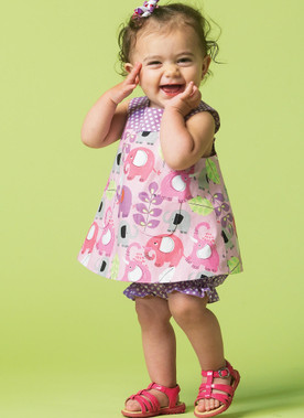 McCall's M6912 (Digital) | Infants' Reversible Top, Dresses, Bloomers and Pants