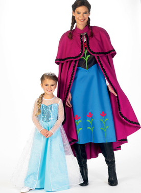 McCall's M7000 | Winter Princess Dresses, and Cape with Collar and Capelet
