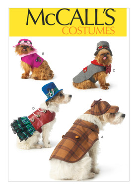 McCall's M7004 | Steampunk and Detective Dog Costumes | Front of Envelope
