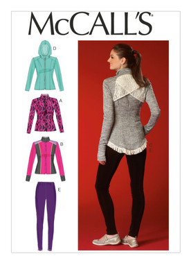McCall's M7026 (Digital) | Misses' Activewear Jackets and Leggings | Front of Envelope
