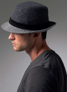 S8713  Simplicity Sewing Pattern Men's Hats in Three Sizes