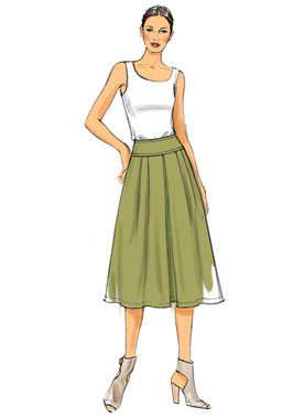 Vogue Patterns V9090 | Misses' Pleated Skirt in Three Lengths
