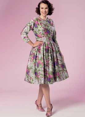 Butterick B6284 (Digital) | Misses' Gathered Dresses