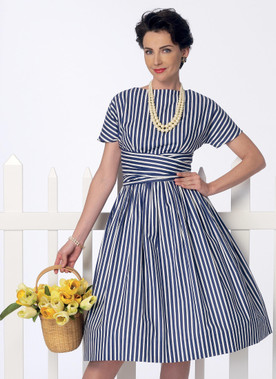 Butterick B6318 (Digital) | Misses' Tie-Waist Dress