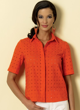 Butterick B6324 (Digital) | Misses' Button-Down Collared Shirts