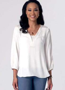 McCall's M7357 (Digital) | Misses' Banded Tops with Yoke