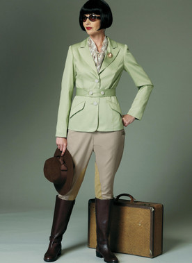 Butterick B6433 (Digital) | Misses' Banded Jacket, Jodphurs, and Breeches