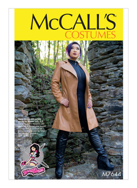 McCall's M7644 (Digital) | Misses' Coat Costume | Front of Envelope