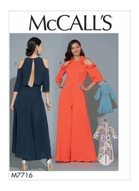 McCall's M7716 (Digital) | Misses' Dresses and Jumpsuit | Front of Envelope