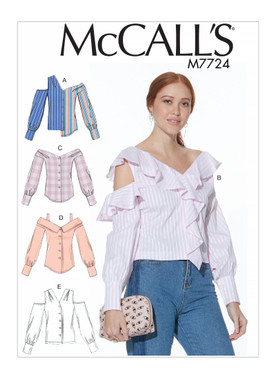 McCall's M7724 (Digital) | Misses' Tops | Front of Envelope