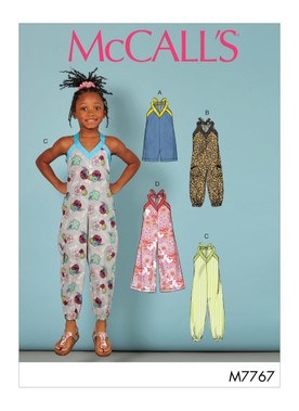 McCall's M7767 (Digital) | Toddler's/Children's Romper and Jumpsuits | Front of Envelope
